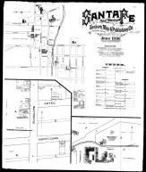 Index Map, Street Index, Plate 001, Santa Fe 1886